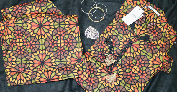 Generation two piece soft khaddar suits